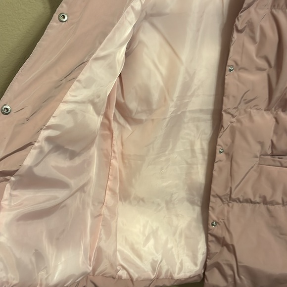Bucket List Puffer Vest with Ruffle Sleeves Blush Sz L - Picture 4 of 7